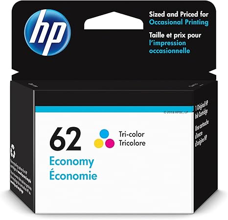 HP 1VV42AN 62 Tri-Color Ink Cartridge - Economy Size — main product image