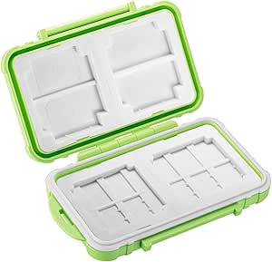 Neewer 10089611 14-Slot Memory Card Case Green