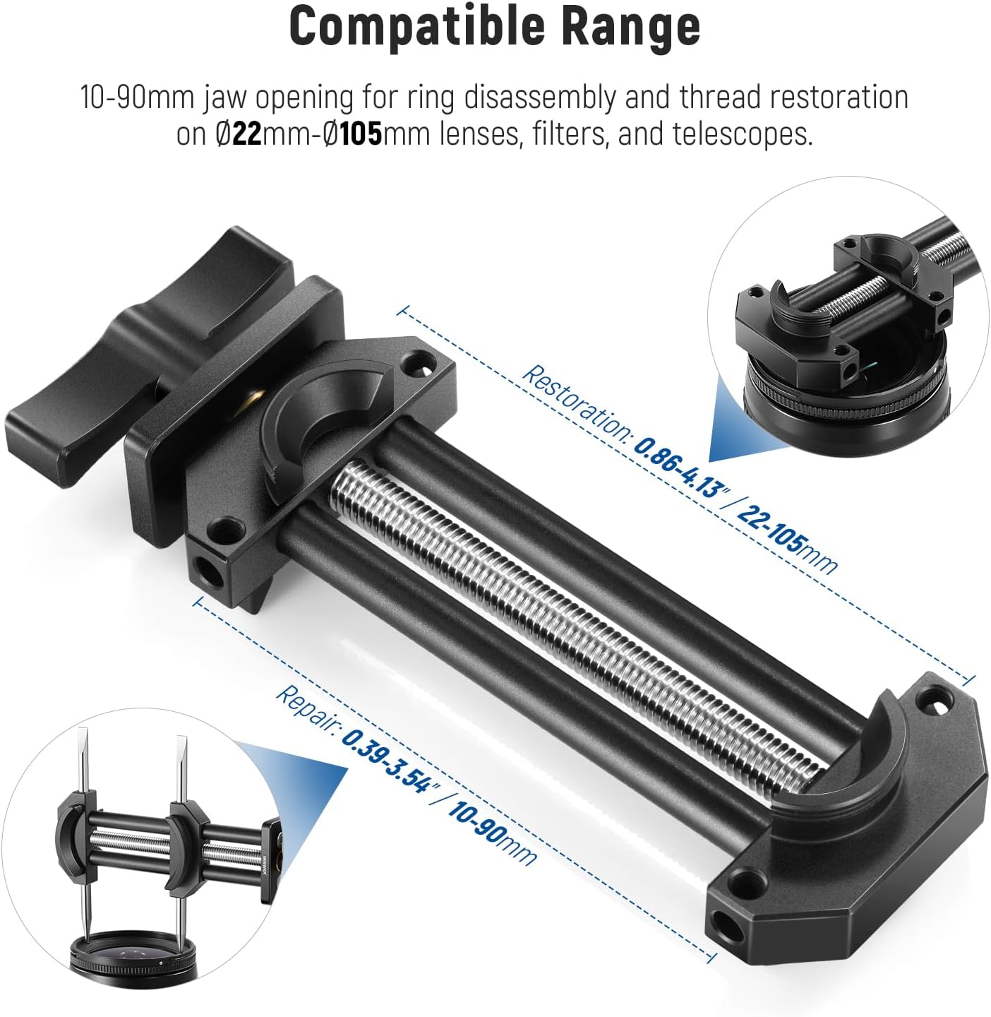Neewer 99098574 Camera Lens Vise Repair Tool Kit