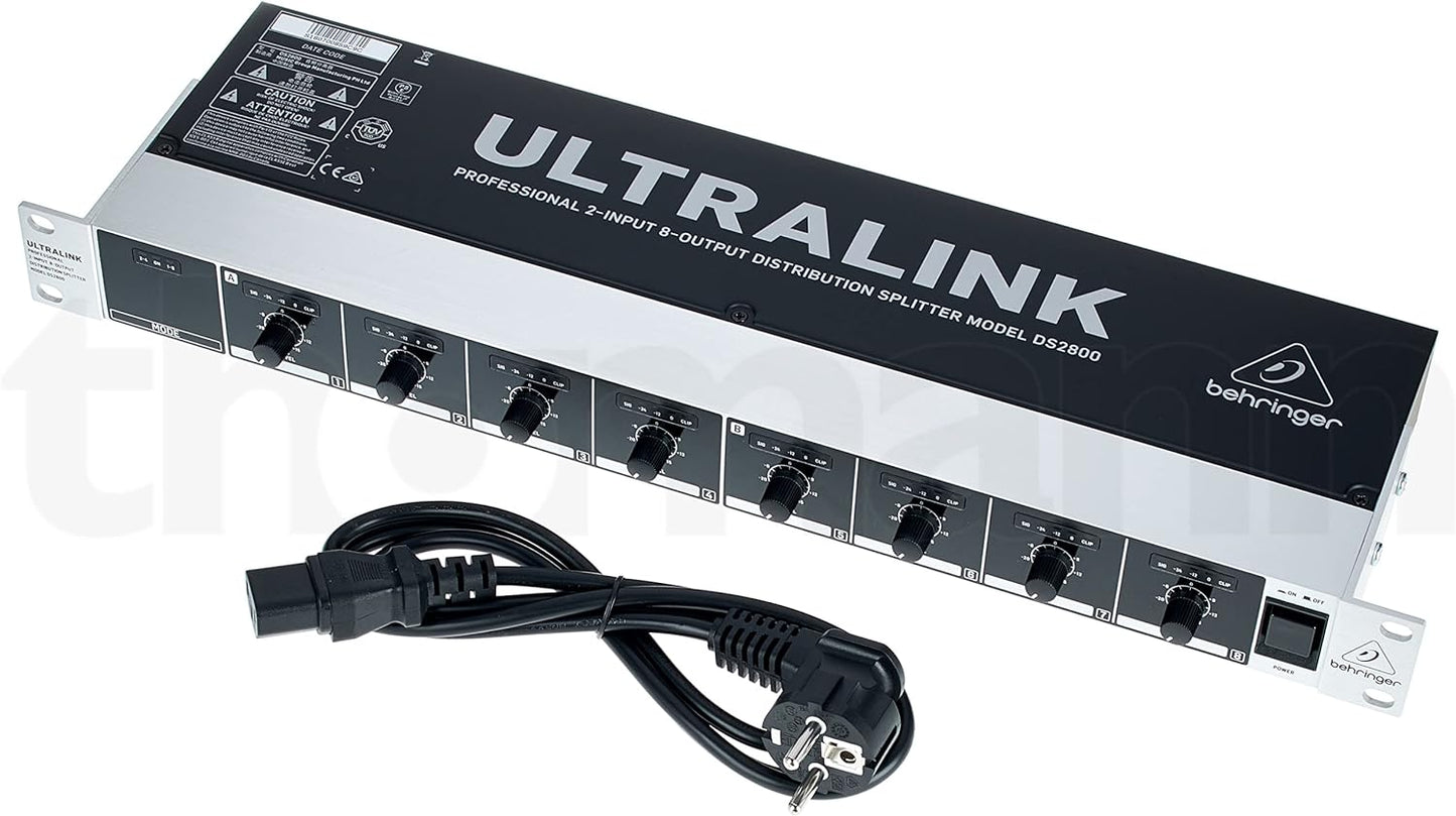Behringer DS2800 2-Input 8-Output Audio Splitter