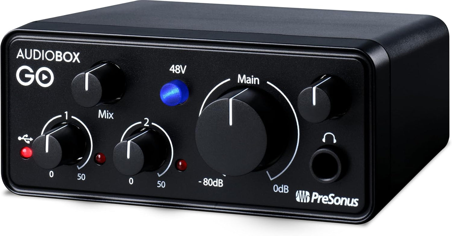 PreSonus 2777900102 AudioBox GO Creator Bundle - Studio Recording