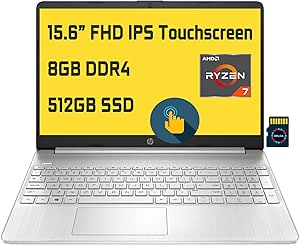 HP Laptop 15 Ryzen 7 4700U 15.6" FHD Touchscreen