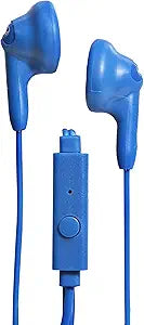 Magnavox MHP4820M-BL Blue Gummy Earbuds with Microphone