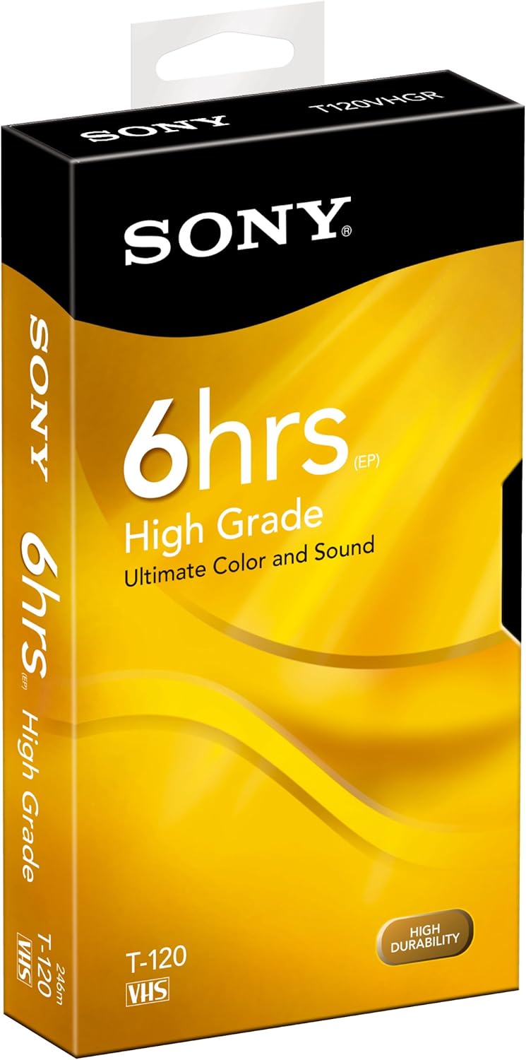Sony T120VHGL/H High Grade 120 Min Video Cassette — main product image
