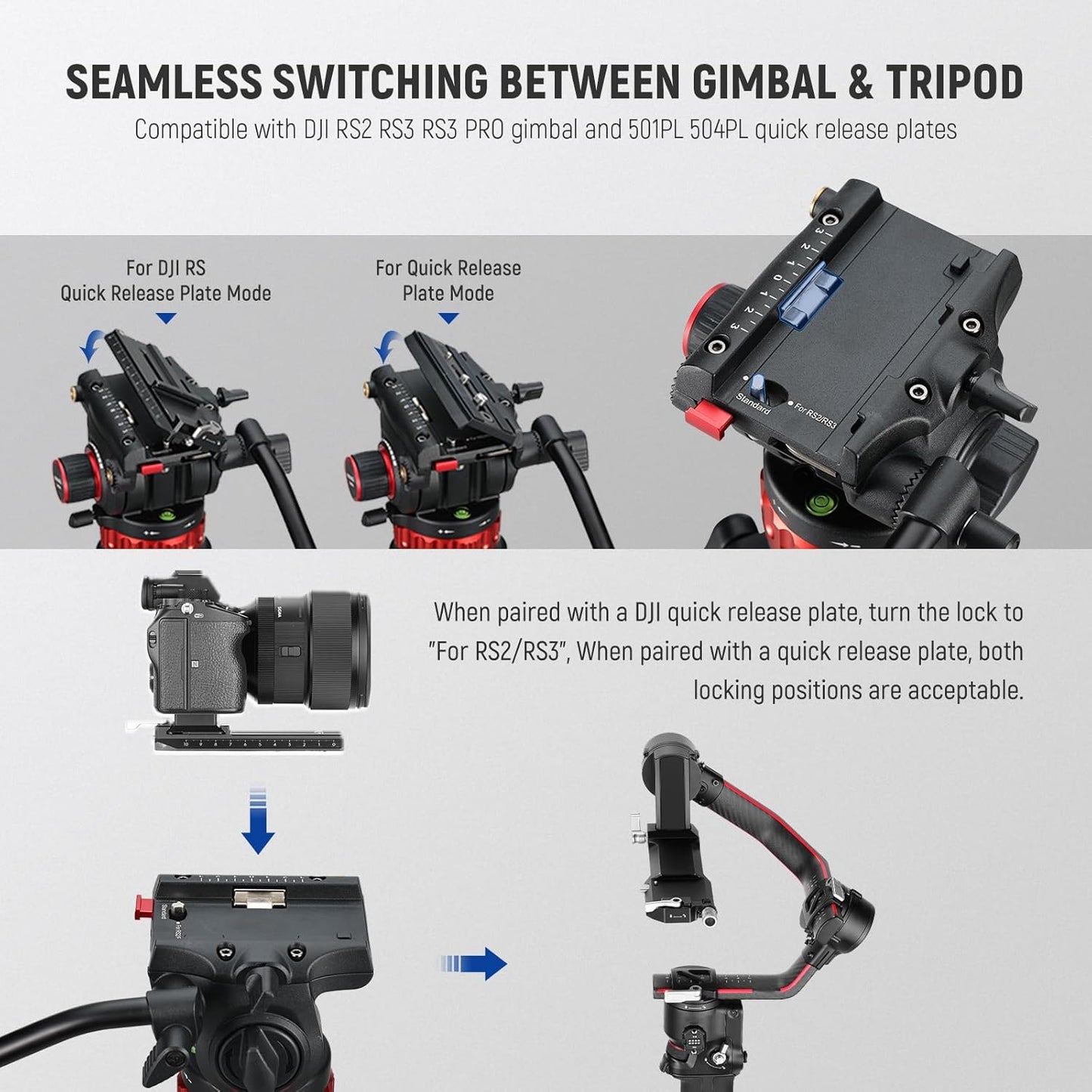 Neewer 10102269 Pro Video Tripod Fluid Head