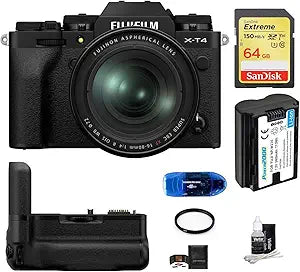Fujifilm X-T4 Mirrorless Camera 16-80mm Lens Bundle