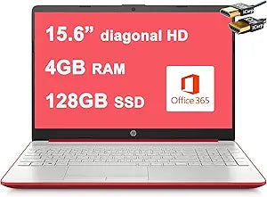 HP Notebook 15 Intel Pentium 4GB 128GB SSD Laptop Bundle