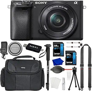 Sony a6400 Mirrorless Camera 16-50mm Lens Bundle