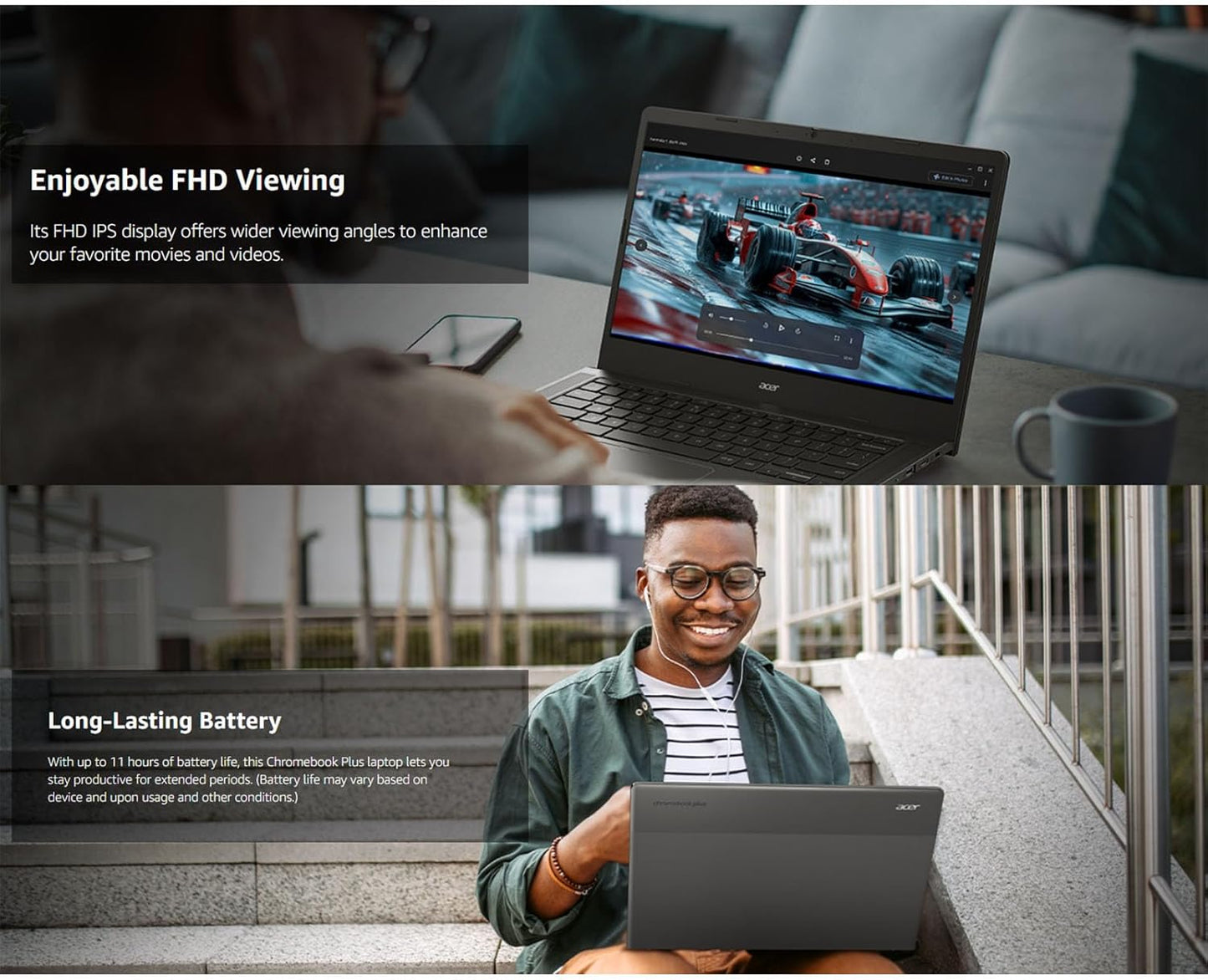 Acer Chromebook Plus 14 Touch - Intel i3, 512GB SSD