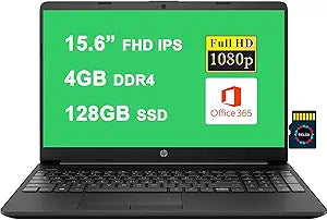 HP Premium 15 Laptop Celeron 4GB 128GB SSD Bundle