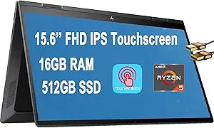 HP Envy X360 Ryzen 5 Touchscreen 2-in-1 Laptop — main product image