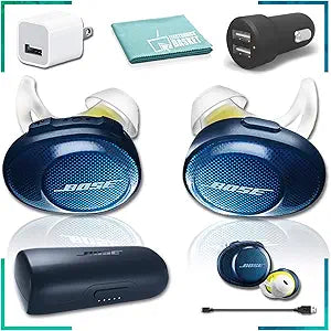 Bose SoundSport Free Wireless In-Ear Headphones Navy/Citron Bundle