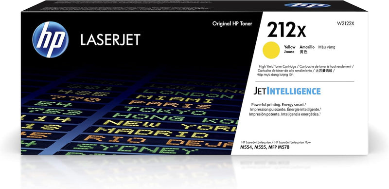 HP W2122X 212X Yellow High-yield Toner Cartridge — main product image