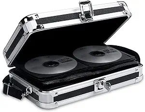 Vaultz VZ01149 Locking CD Wallet - 64 Disc Capacity - Black