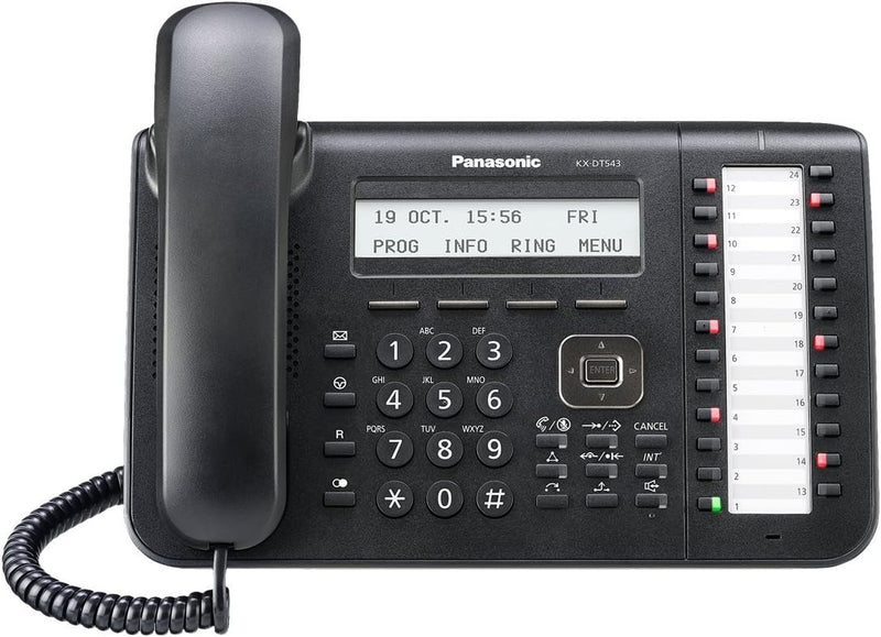 Panasonic KX-DT543-B Digital Phone 3-Line LCD Black — main product image