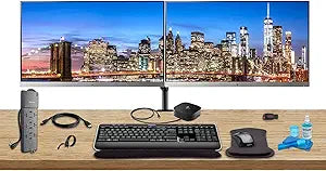 HP ASIHL51 Dual Monitor Home Office Bundle