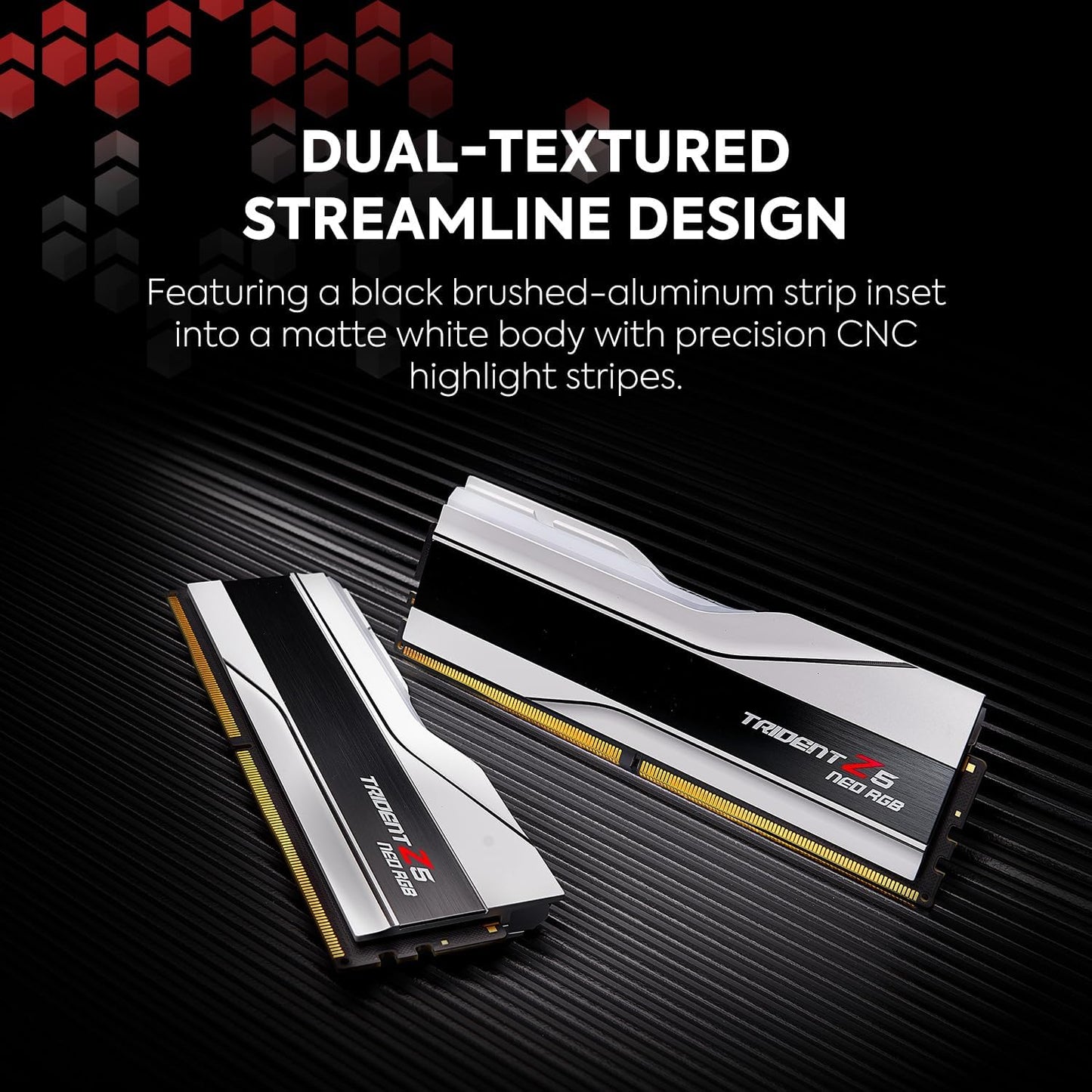 G.Skill F5-6000J30 RAM: 32GB DDR5 6000MHz RGB White