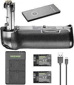 Neewer 90091512 Battery Grip + LP-E6 Battery Kit