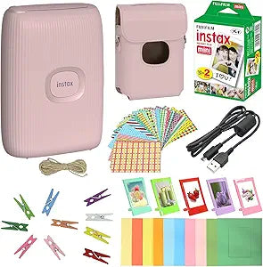 Fujifilm Instax Mini Link 2 - Smartphone Printer Bundle - Pink