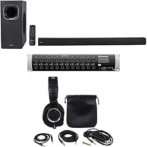 PreSonus STUDIOLIVE 24R Rack Mixer Recording Bundle