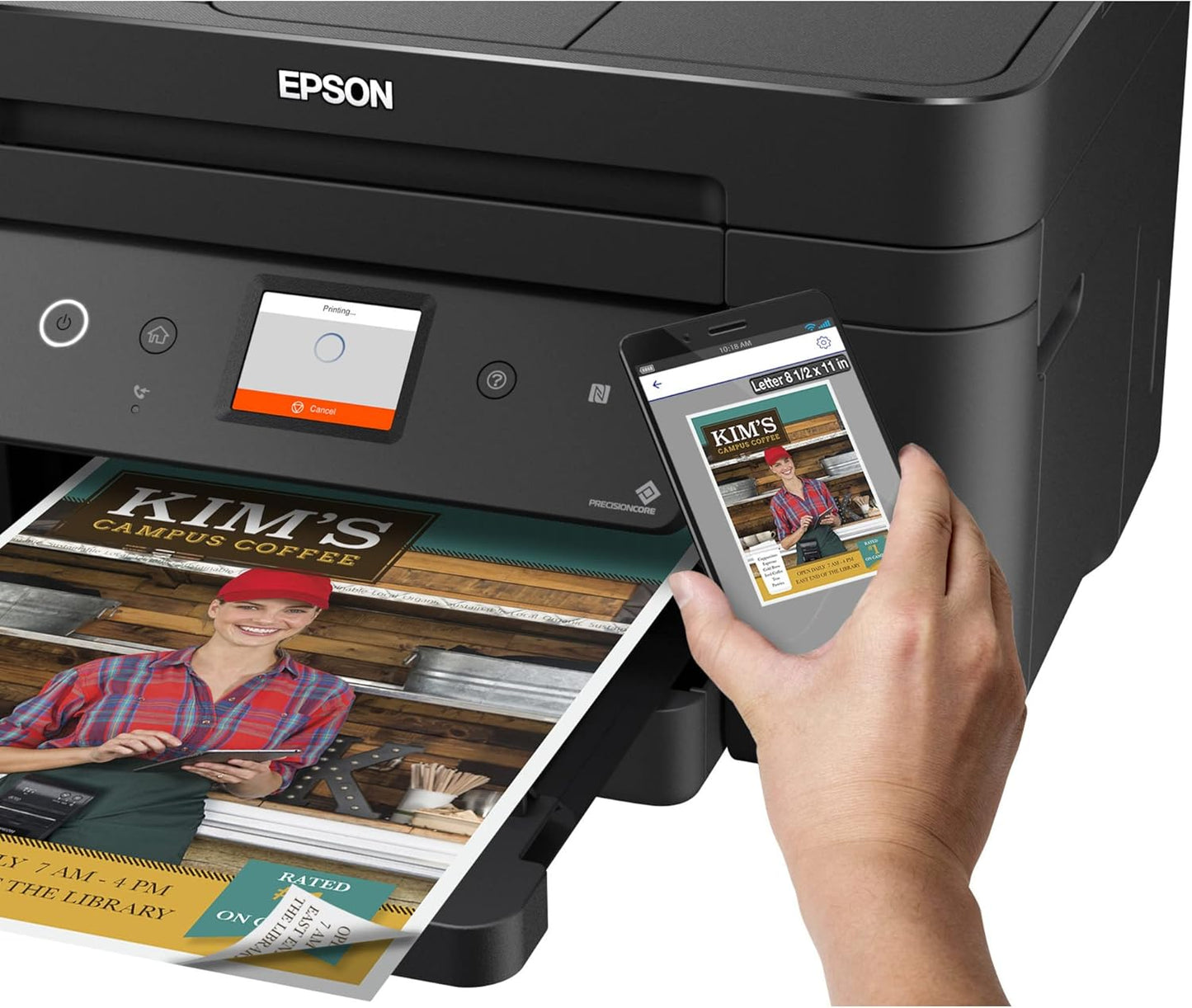 Epson C11CG28201 Workforce WF-2860 All-in-One Wireless Color Printer