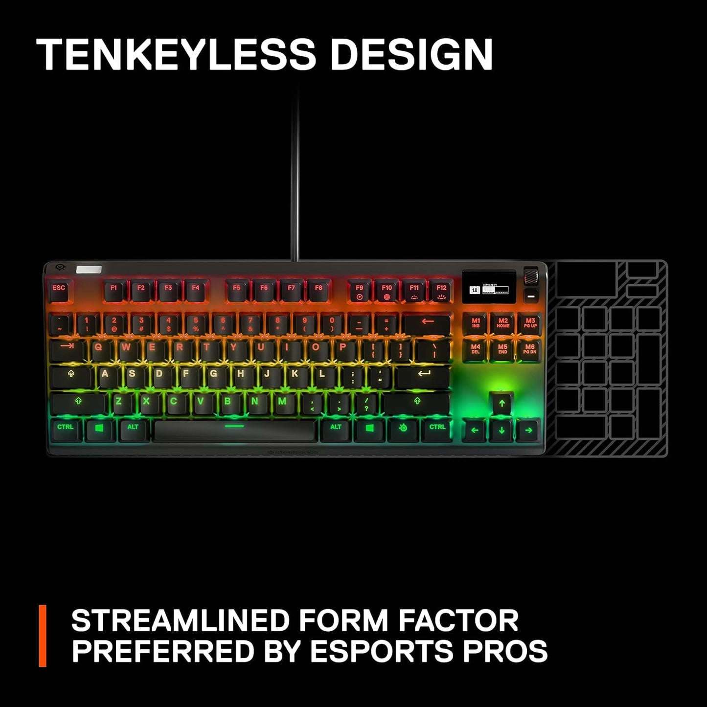 SteelSeries 64734 Apex Pro TKL HyperMagnetic Gaming Keyboard