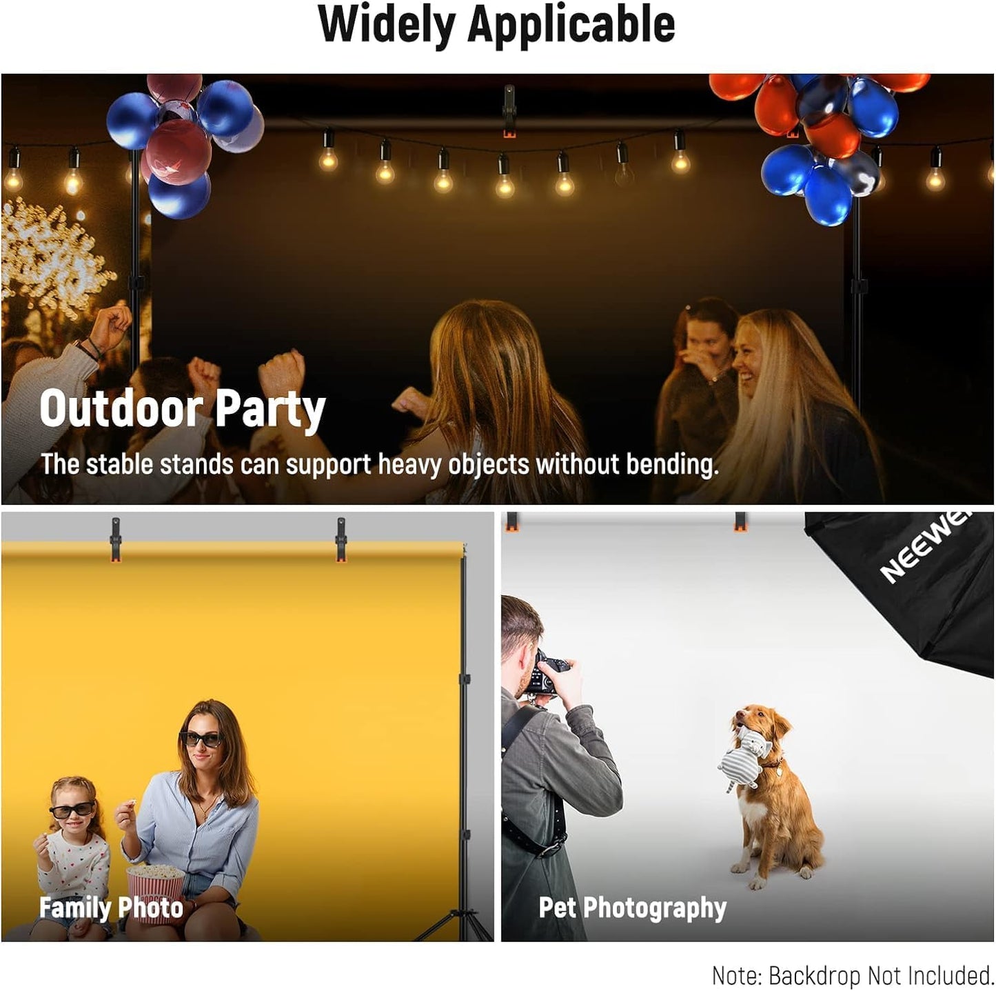 Neewer 10100392 Photo Studio Backdrop Support Kit