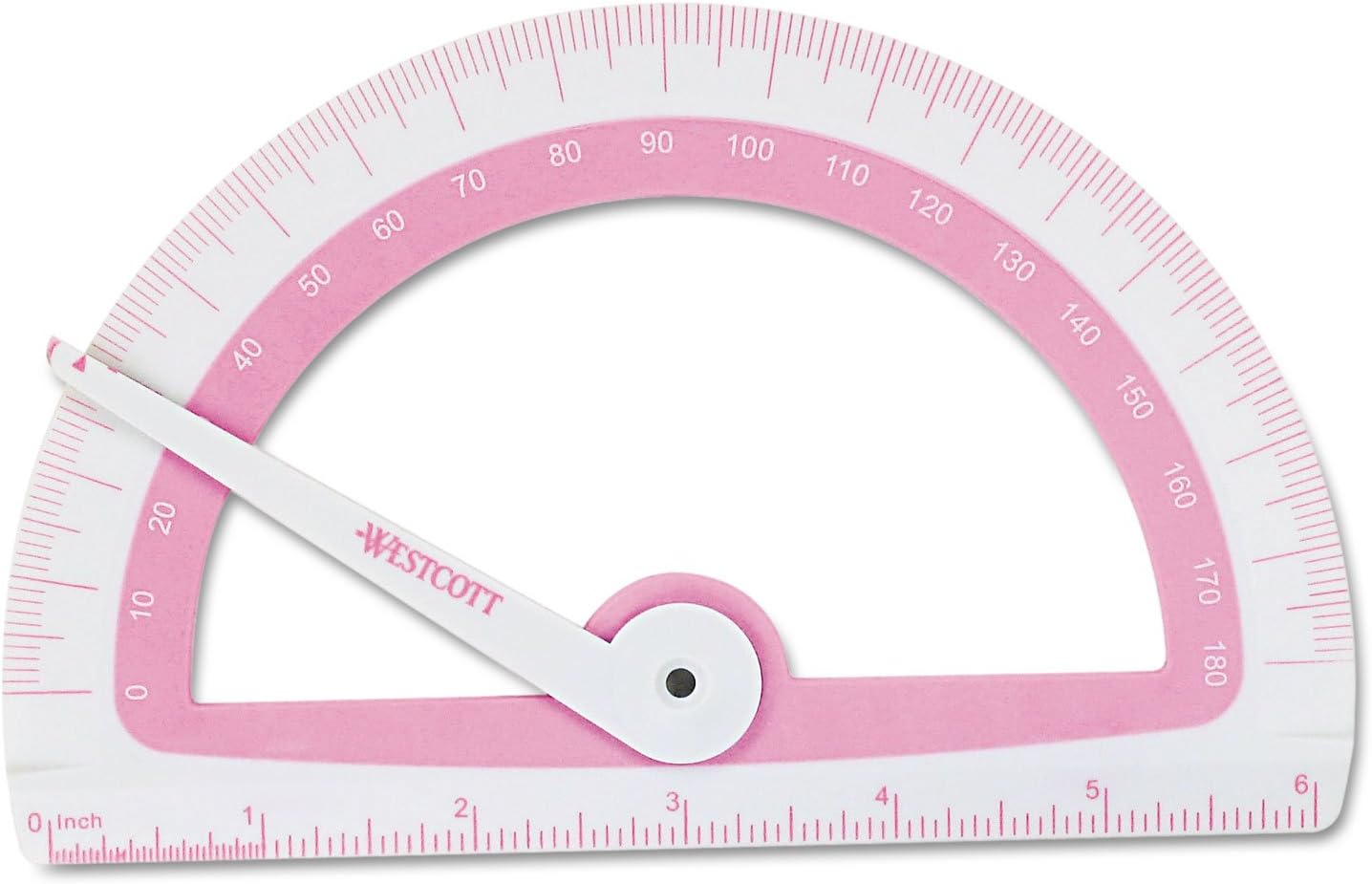 Westcott ACM14376 Soft Touch Protractor School Math Tool