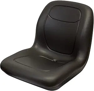 K&M XB180 Milsco Black Forklift Seat with Slide Rails — main product image