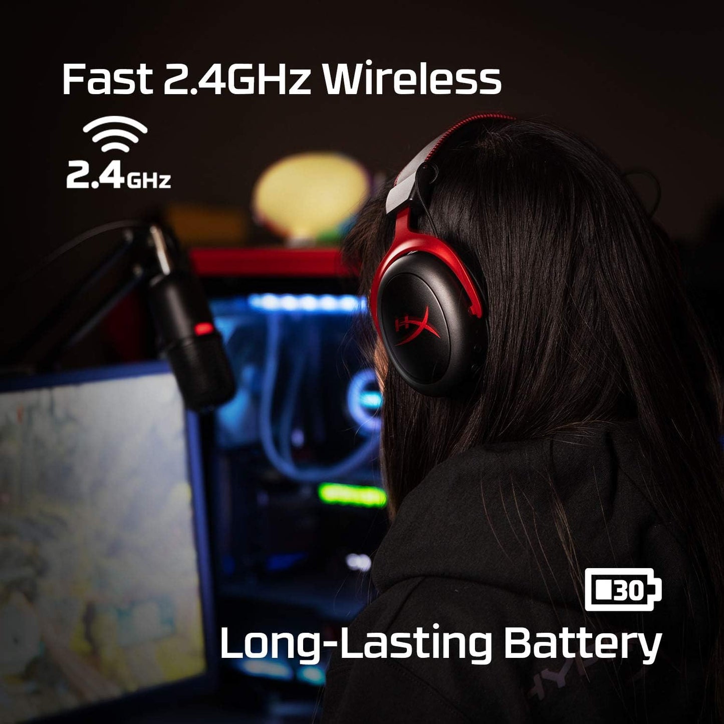 HyperX 4P5K4AA Cloud II Wireless Gaming Headset - Renewed