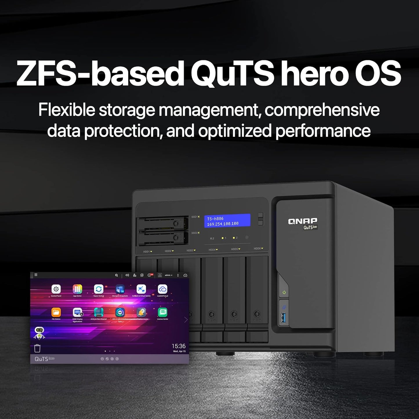 QNAP TS-h886-D1602-8G-US 8-Bay Xeon NAS 2.5GbE