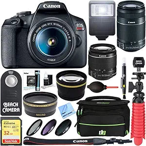 Canon EOS Rebel T7 Kit with Two Lenses and Accessories