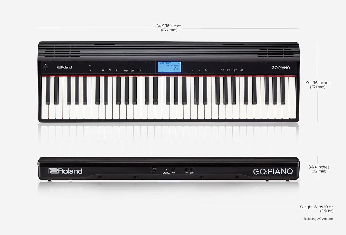 Roland GO-61P GO:PIANO 61-key Portable Keyboard
