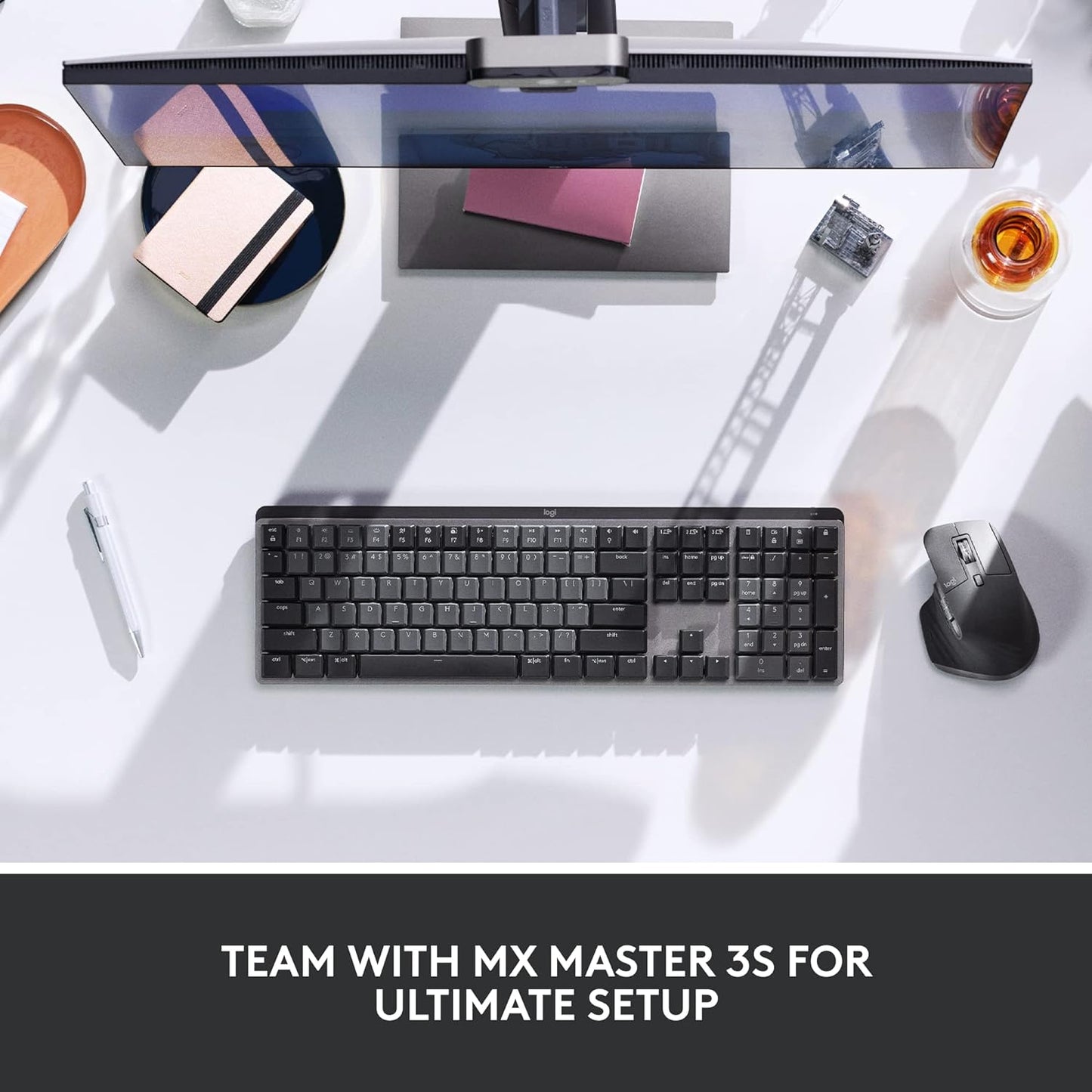 Logitech 920-010547 MX Mechanical Quiet Keyboard