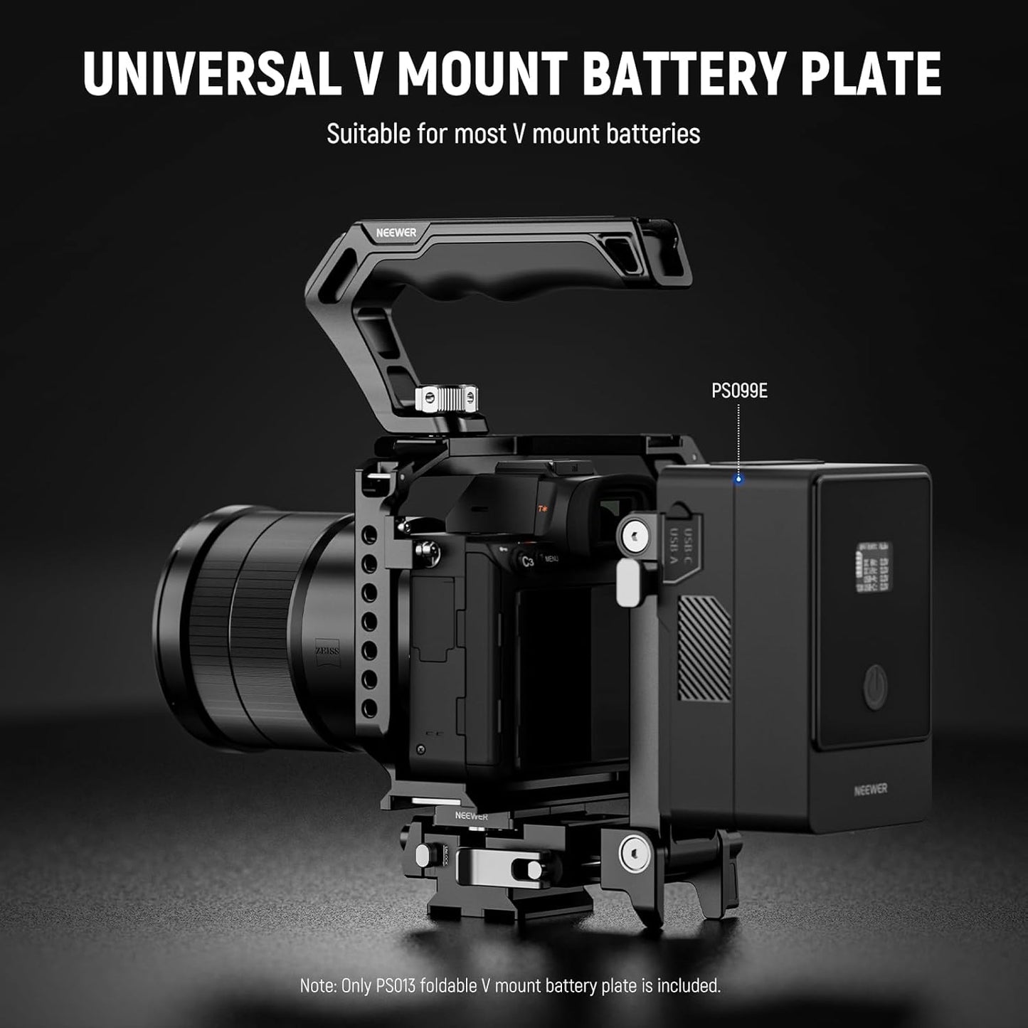 Neewer PS014 Foldable V Mount Battery Plate Arca Base