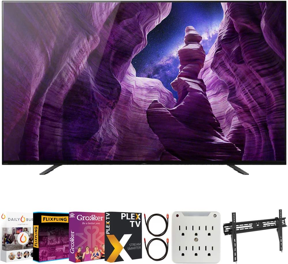 Sony E6SNXBR65A8H 65" A8H 4K OLED TV Bundle