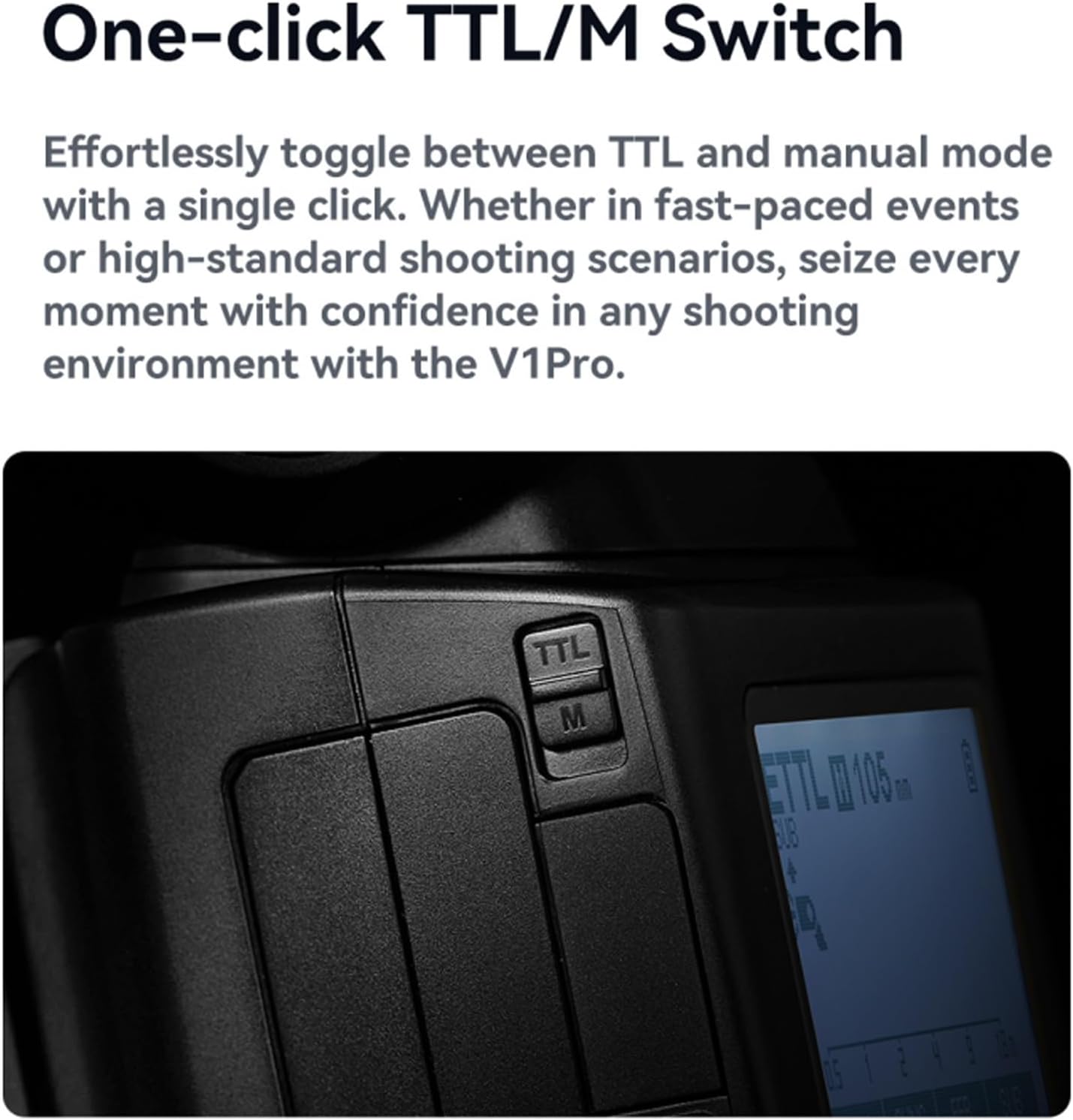 Godox V1ProC Flash for Canon w/ SU-1 Light