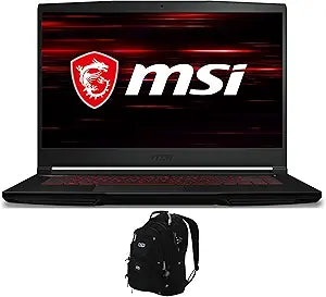 MSI GF63 Thin 11UC Gaming Laptop RTX 3050 & Backpack