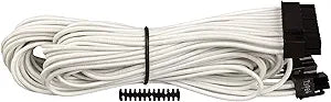 Corsair CP-8920160 White Sleeved ATX 24-Pin Cable — main product image