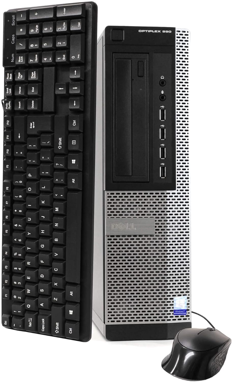 Dell 990 Optiplex Desktop PC Bundle with 17" LCD & WiFi