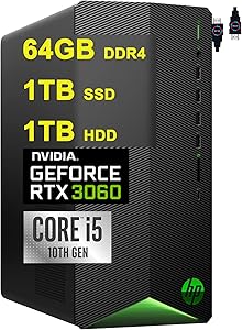 HP Pavilion Gaming Desktop i5 RTX 3060 Computer — main product image