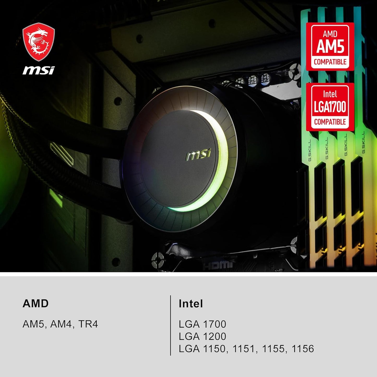MSI MAG CORELIQUID E360 Black AIO CPU Cooler
