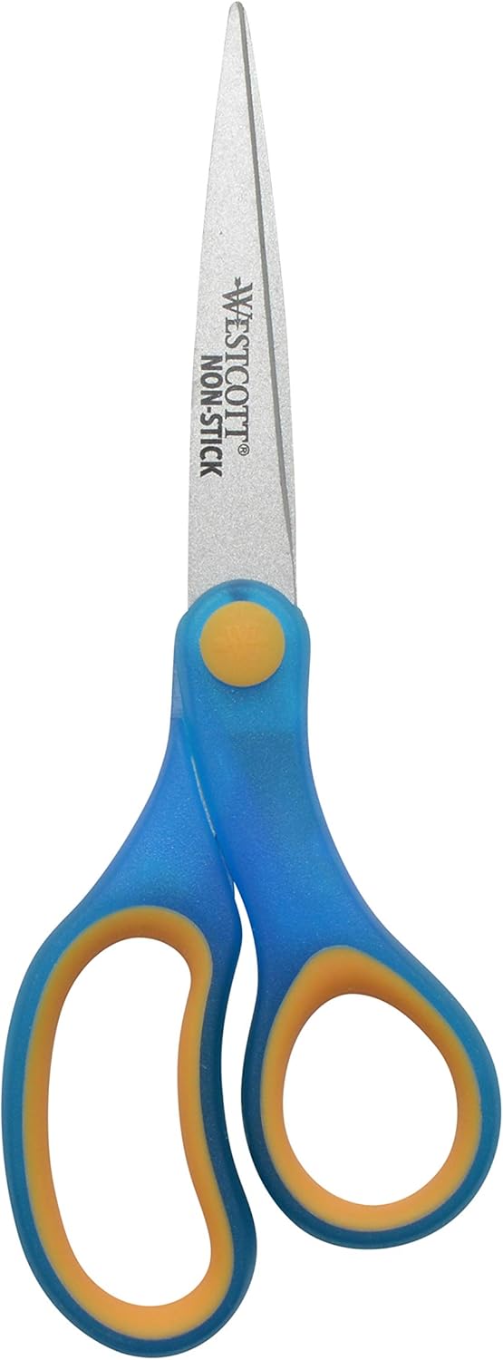Westcott 17832 7" Non-Stick Kids Scissors Assorted Colors