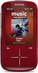 SanDisk SDMX20R-004GR-E57 Sansa Fuze+ 4GB MP3 Player - Red — main product image