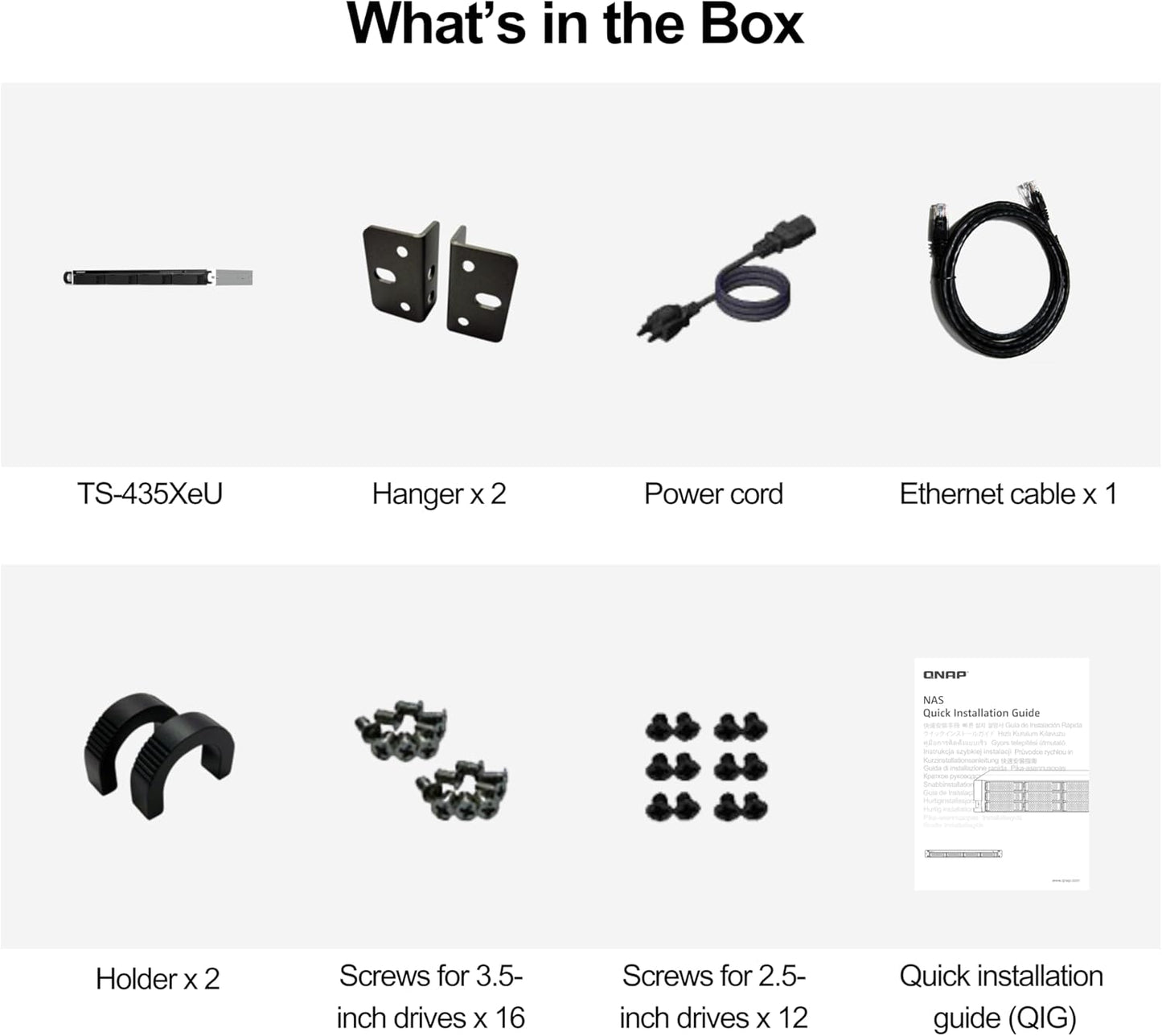QNAP BAQN-TS-464EU-8G TS-464eU 4-Bay Short Depth Rackmount NAS