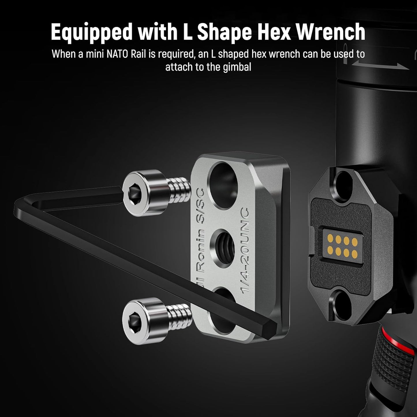 Neewer GA021 NATO Monitor Mount for RS Gimbal