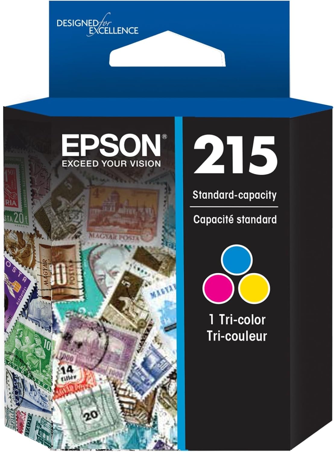 Epson T215530-S Standard Capacity Tricolor Ink
