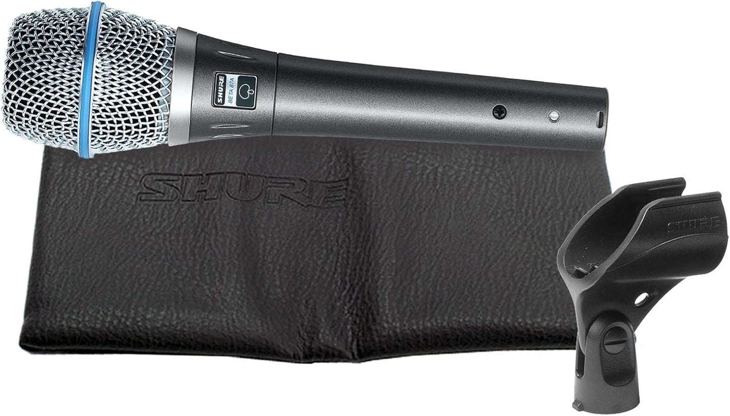 Shure BETA-87A-COMBO-BS Supercardioid Vocal Microphone Bundle