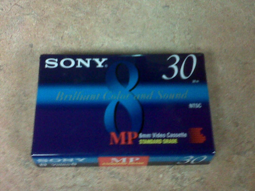 Sony P6-30MP Video 8 Standard Grade Metal Particle Cassette