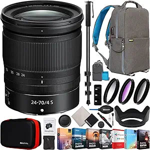 Nikon E22NKZ2470F4S Z 24-70mm f/4 S Lens Bundle